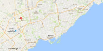 Mapu West Humber-Clairville okres Toronto