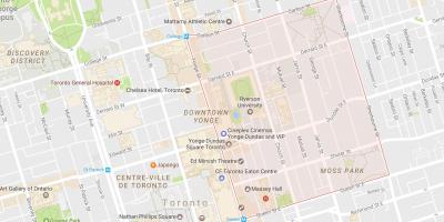 Mapa Záhrada Okresného Mesta Toronto
