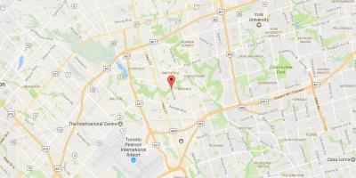 Mapu West Humber-Clairville okolí Toronto
