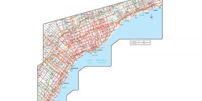 Mapa úradný Cestnej Ontario